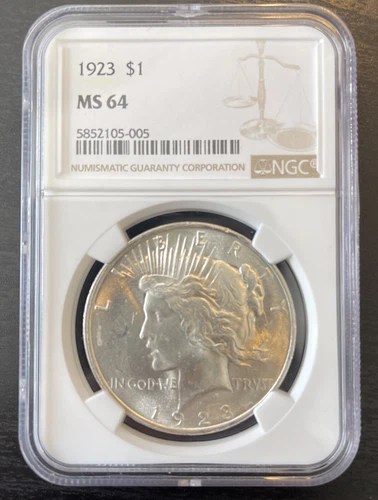 1923 Peace Silver Dollar *NGC MS63* AMAZING LUSTER