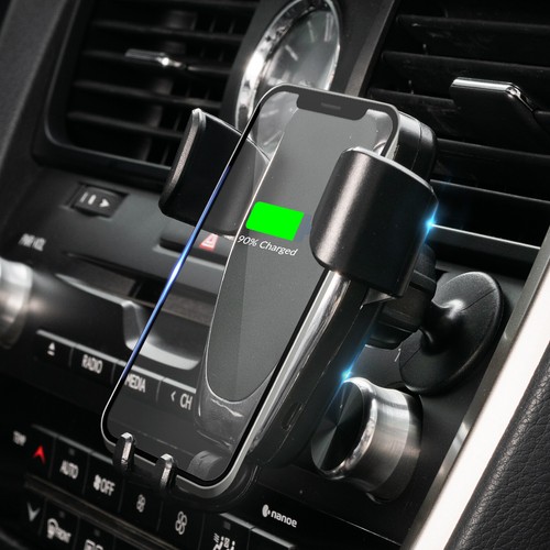 für Wireless Speed Charger KFZ Handy Halterung Induktions Clamping Ladegerät - Picture 9 of 10