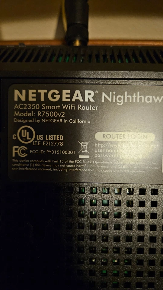 Netgear Nighthawk X4 AC2350 Smart Wifi Router R7500v2 -USED - Image 3 of 3