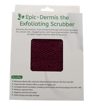 Exfoliating scrubbers in 13 colors, widely used in Africa as African sponge
