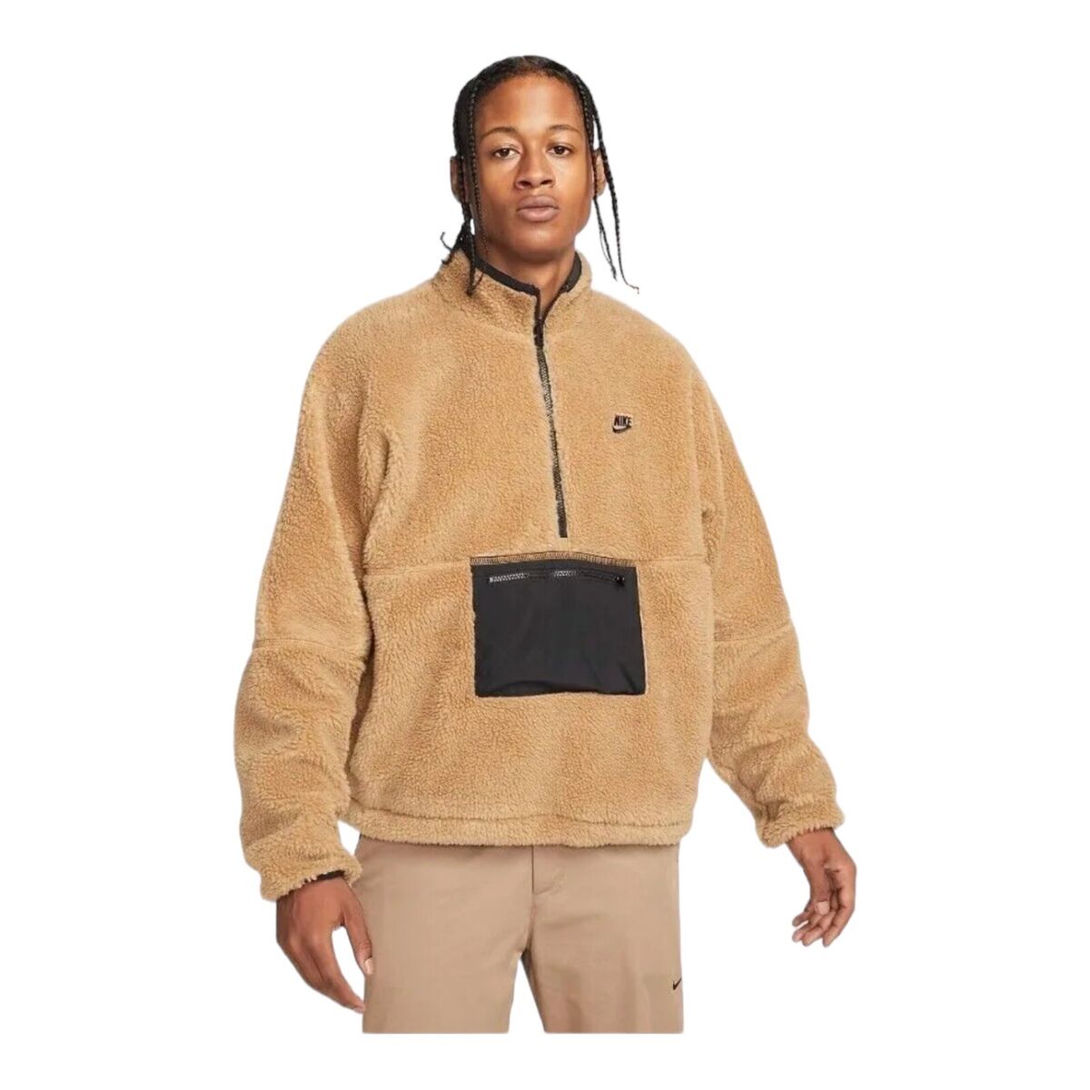 Nike Club Fleece Pullover Sweater Half Zip Anorak Jacket Nike Club Fleece Pullover Sweater Half Zip Anorak Jacket