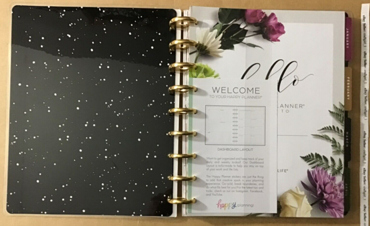NEW! Happy Planner 2023 BEAUTIFUL BLOOMS Deluxe CLASSIC Dashboard Layout 12  Mos. 673807665408 | eBay