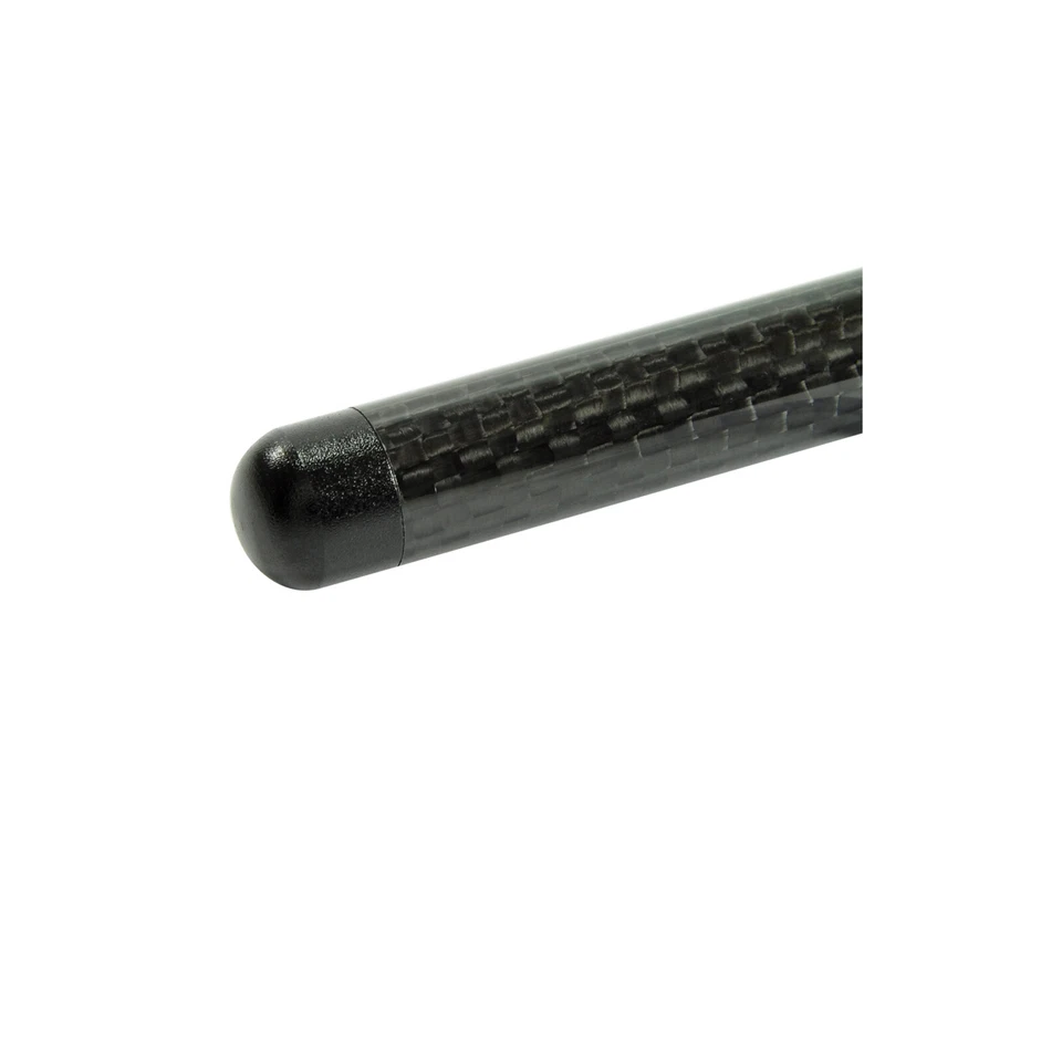 Antenna auto vero carbonio 120 mm universale radio auto asta corta mini tetto alluminio - Immagine 3 di 4