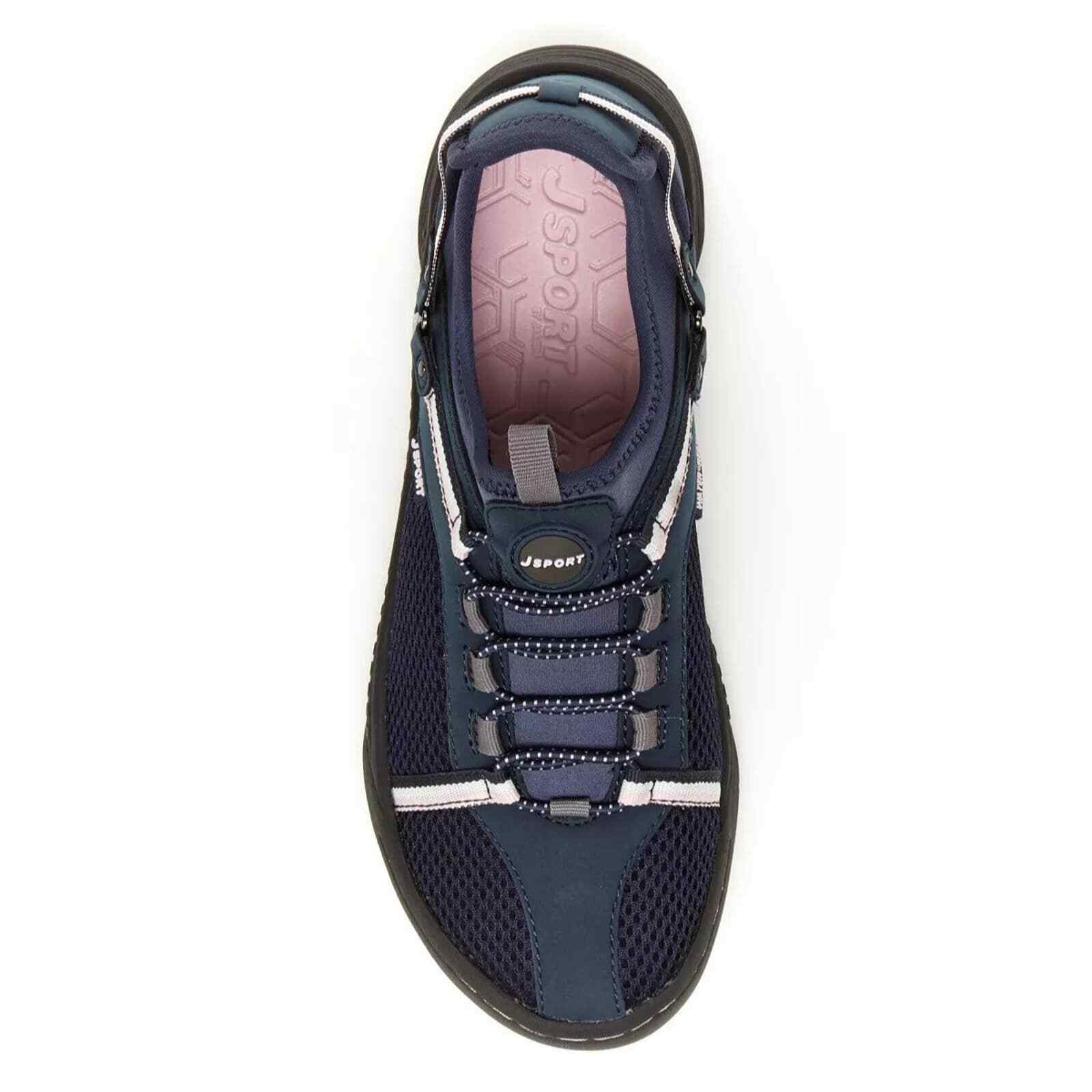 JSport Women Slip On Sport Shoes Tiger Mesh Water Ready Size US 7M Navy