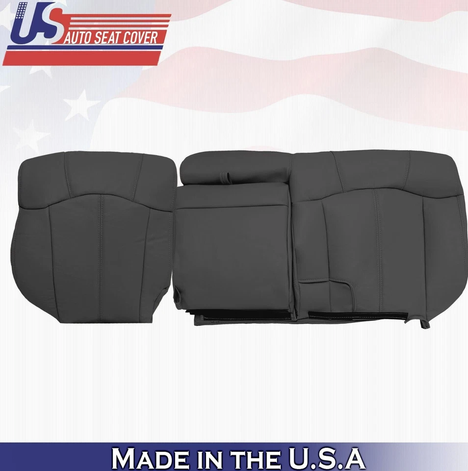 Cubiertas de cuero negras para Chevy Silverado 1999 a 2002 segunda fila conductor y pasajero Foto 2 de 4