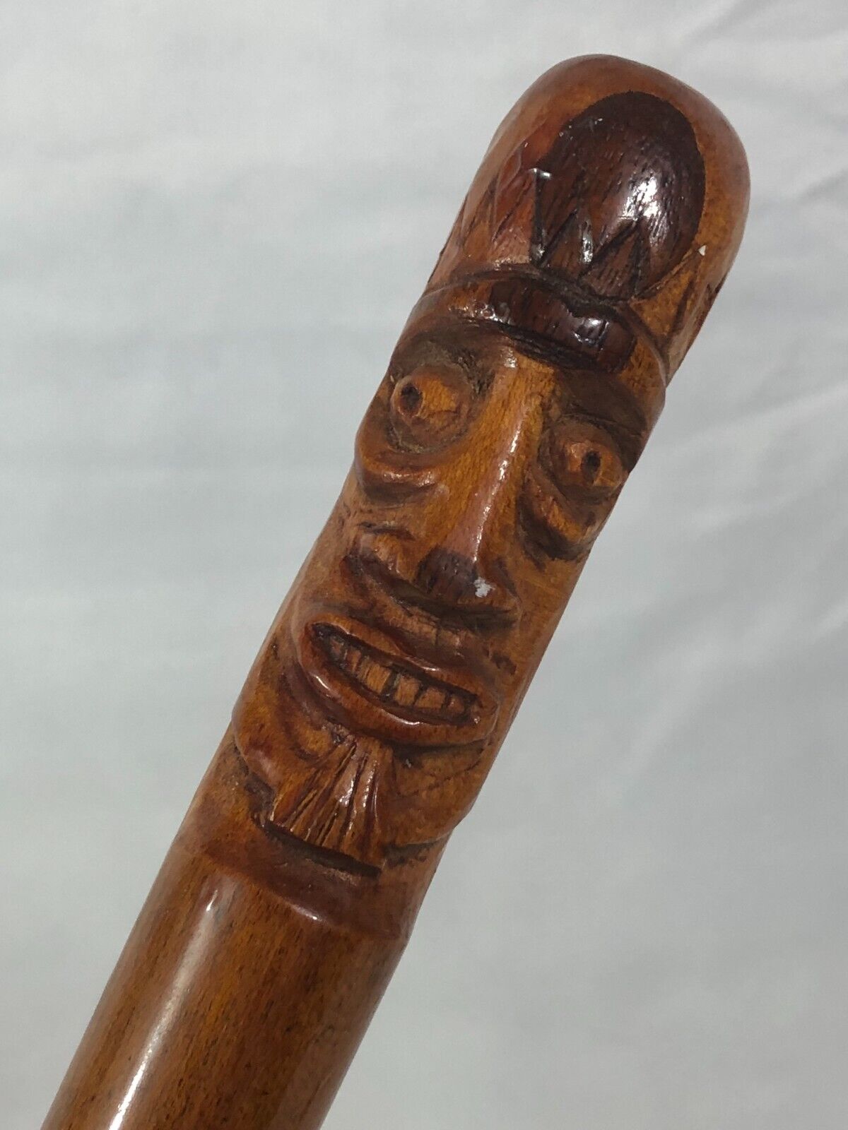 Hand Carved African? Long Handled Vintage 17 Inch… - image 5