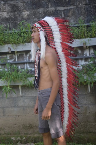 White Feather Warbonnet Handmade | eBay
