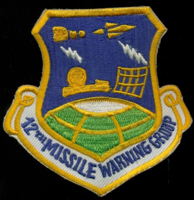 USAF 12th Missile Warning Group Patch N-22