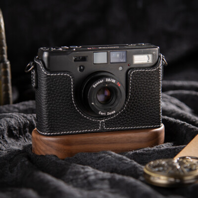 Genuine Leather Camera Half Case Bag Cover Bag Protection Fit For Contax T3 Tix 