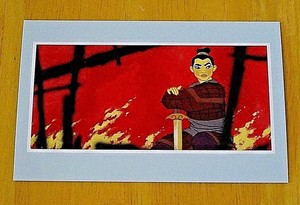 Disney Princess Postcard Mulan 1998 Concept Art In Gouache New Ebay ebay
