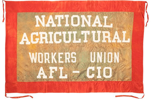 1970s United Farm Workers UFW Banner AFL CIO Political Labor Movement  46" x 69"