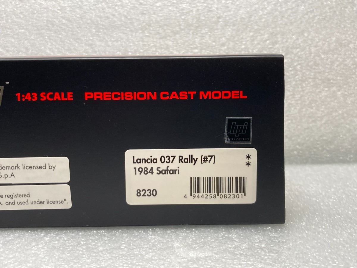 HPI Racing 1/43 8230 LANCIA 037 Rally (#7) 1984 Safari M HPI Racing 1/43 8230 LANCIA 037 Rally (#7) 1984 Safari M