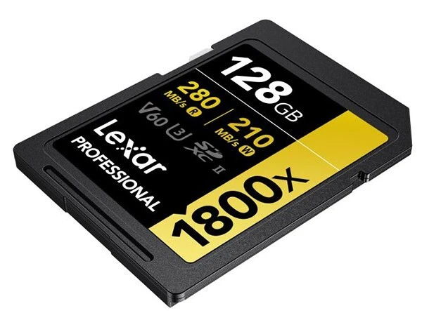 Lexar 128GB GOLD SDXC Memory Card Class 10 V60 UHS-II U3 Memory Card 280MB/S 4K - Image 3 of 4