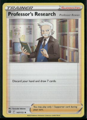 Pokémon Professor Program #147/172 Professor's Research (2021) Holo , NM
