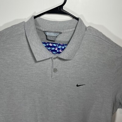 00s nike golf vtg カットソー Y2K adidas polo Vintage 2000s Nike Golf Polo Shirt Men's Size XL Gray Black
