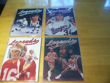 MICHAEL JORDAN GRETZKY, JOE MONTANA, NOLAN RYAN LEGENDS SPORTS MAGAZINES