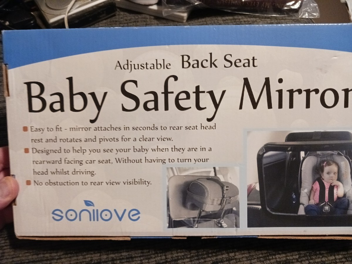 Adjustable Back Seat Baby Safety Mirror Easy to Fit
