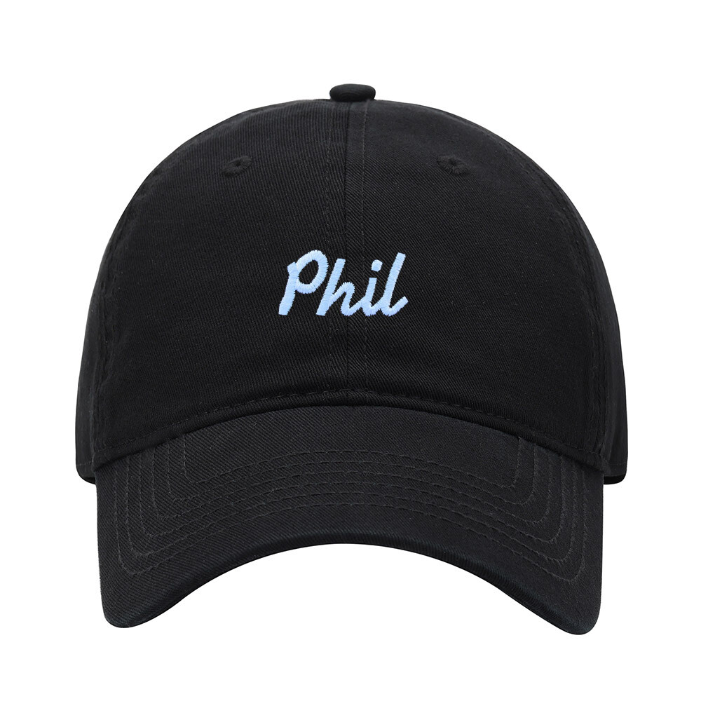Baseball Cap Men Name Phil Gift Embroidered Washed Cotton Dad Hat Baseball Caps