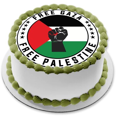 Palestine Free Gaza Cake Topper Party Decoration Edible Birthday ...