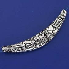 3pcs dark silver tone flower connectors h3239