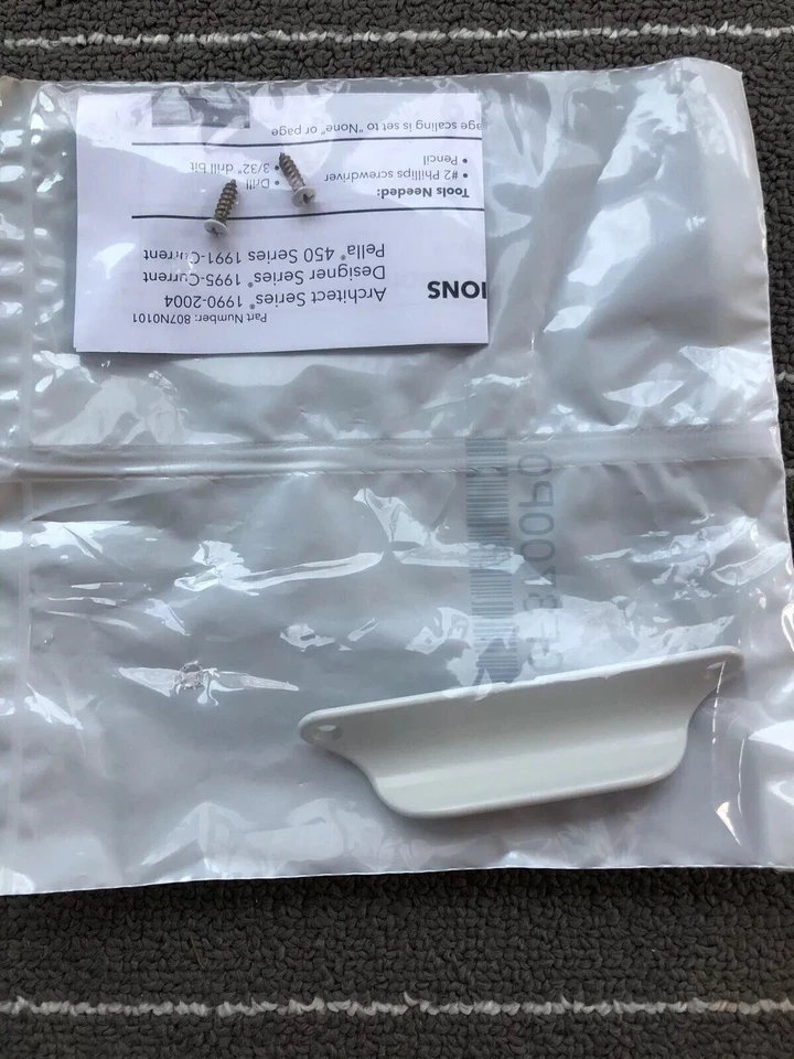 10 Ten Pella Double Hung Sash Lift - White - Image 3 of 4