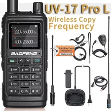 BAOFENG UV-17 PRO DUAL BAND TWO WAY RADIO LONG RANGE WITH 771 ANTENNA+CABLE+MIC