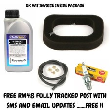 Mountfield RS100 Engine Service Kit Air Filter, Spark plug & Oil