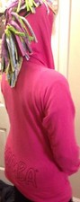 NWT ZUMBA MO FUN MOHOCK SWEATSHIRT HOODIE L/S FUSHIA COLOR XL
