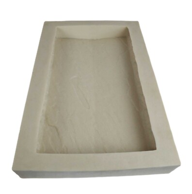 Rubber Mold for Concrete, Tiered Wall Cap Mold, 19''L x 12''W x 2.5''D