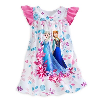 DISNEY STORE FROZEN ANNA & ELSA NIGHTSHIRT NWT GIRLS SIZE 2