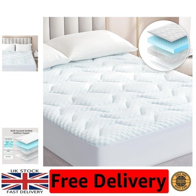 Weiche und stützende gelinfundierte Matratzenauflage - 90 x 190 cm Einzelbett Essentials