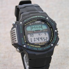 90s RETRO CASIO ALTI-THERMO ALT-6000 Barometer Thermometer Watch [New Battery]