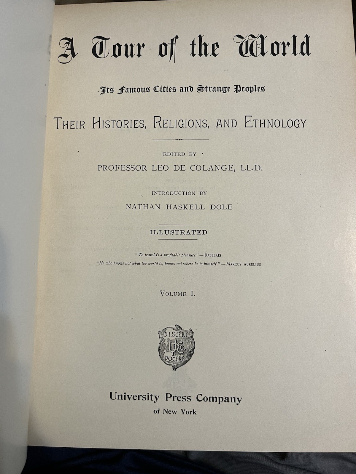 1896 A Tour of The World Co. 4 Vols Complete Set Gravure Illustrated Travel VGC