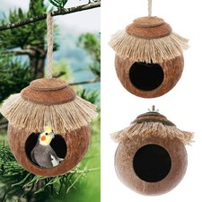 Parakeet Nest Birds Nest Coconut Bird Cage With Woven Cover Bird Nest delightful
