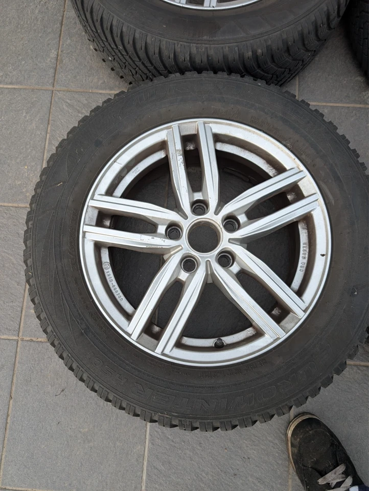 Winterkomplettradsatz Alu. VW KBA 50233 6,5Jx16H2 ET41 LK5X112 215/60R16 99H - Bild 4 von 4