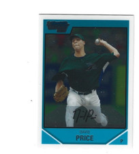2007 DAVID PRICE BOWMAN CHROME DRAFT PROSPECT ROOKIE CARD #BDPP55. rookie card picture