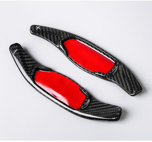 Real Carbon Fiber Steering Wheel Shift Paddle Extension For Kia Forte 2019-2024 - Picture 9 of 11