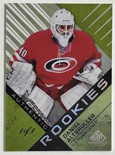 Daniel Altshuller 2016-17 UD SP Game Used Authentic Rookie 1/1 Green Snow Storm