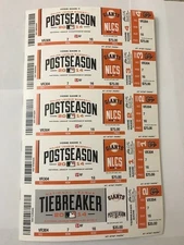 Sheet of Tickets for 2014 San Francisco Giants NLDS and NLCS Games