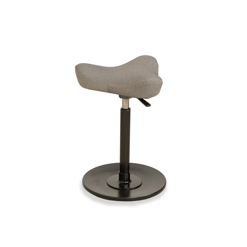 Varier Move Compact Stoff (Revive 164) Hocker Sessel Grau Basis Esche Schwarz - Bild 4 von 4