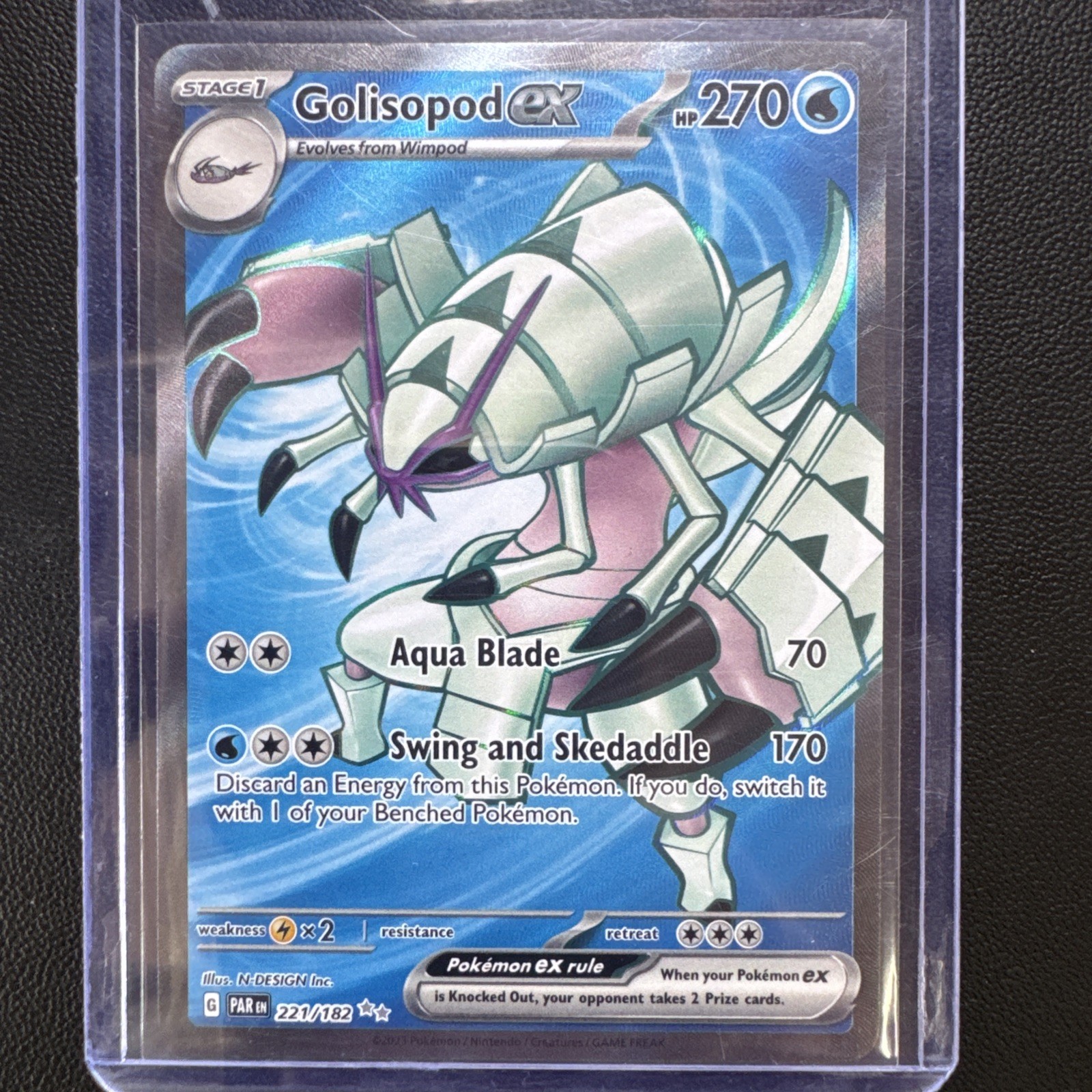 Golisopod ex 221/182 Paradox Rift Ultra Rare NM