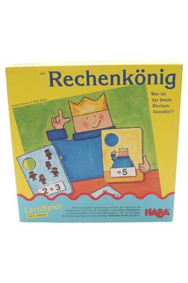 HABA Rechenkönig Lernspiel Mathematik Rechnen lernen ab 6 Jahre Kinderspiel