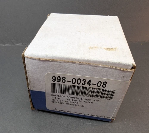 Emerson Copeland 998-0034-08 ROTALOCK Adapter & Seal Kit 1-1/4" - 12 THD