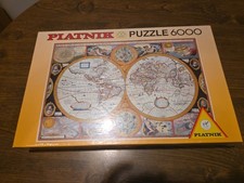 Piatnik 6000 Piece Puzzle 62 x 41.9 A NEW AND ACCVRAT MAP OF THE WORLD. sealed