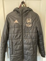 Adidas x Arsenal Men’s Padded Bench Coat **SIZE SMALL**  **BLACK**