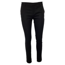 Saint Laurent Zipped Hem Detail Slim Fit Trousers In Wool Women Black Size 38