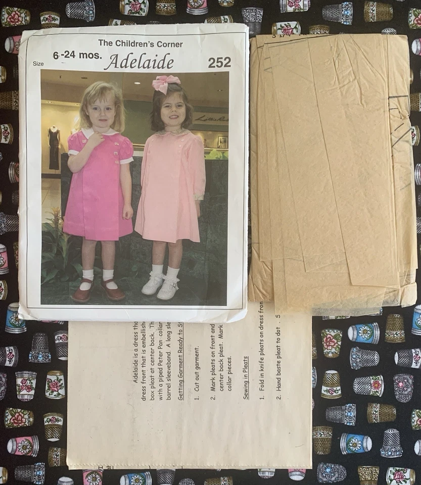 *OOP* NEW Children's Corner Pattern #252 “Adelaide” Sizes 6-24 Months. Uncut/FF - Image 2 of 3