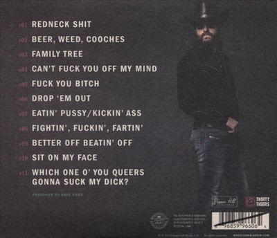 WHEELER WALKER, JR. - REDNECK SHIT NEW CD