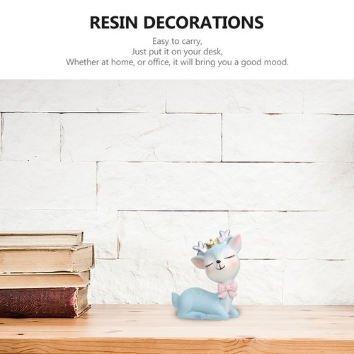  Resin Deer Figurine Elegant Decor Craft Figurines Desktop Decoration - Zdjęcie 4 z 12