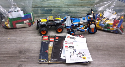 Lego Mixed Lot Over 4 Pounds Bulk Bricks w/ Monster Jam/Creative Boost Parts!